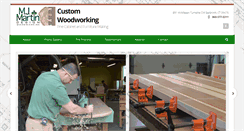 Desktop Screenshot of mjmartinwoodworking.com