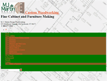 Tablet Screenshot of mjmartinwoodworking.com